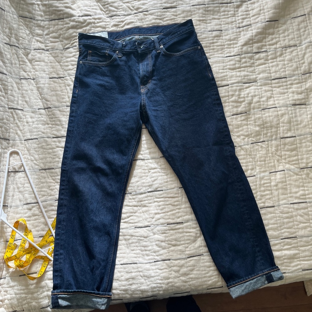 H&M Relaxed Navy Blue Jeans 34x30